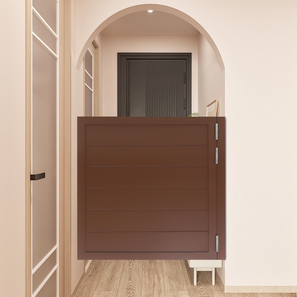 Partition Half Door for Doorways w/ Doorpost & Hinges Set Multi-functional Usage