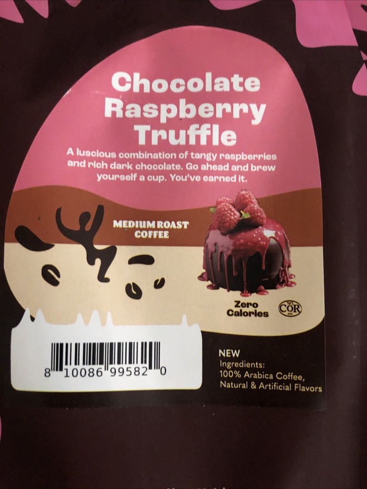 Crazy Cups / Chocolate Raspberry Truffle Flavored Ground Coffee/ 10 Oz/ 3 Pack