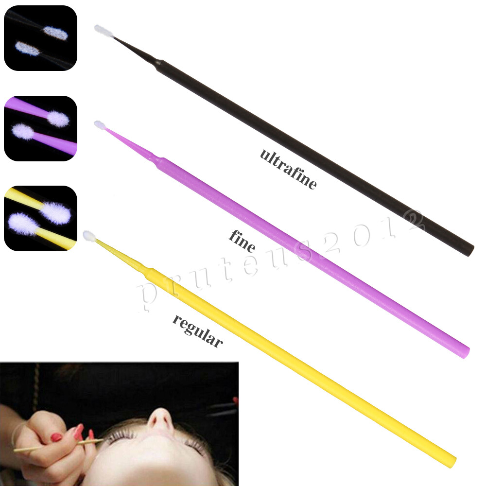 100pcs NEW Dental Micro Applicator Disposable Tooth Brush Tips Regular/Fine