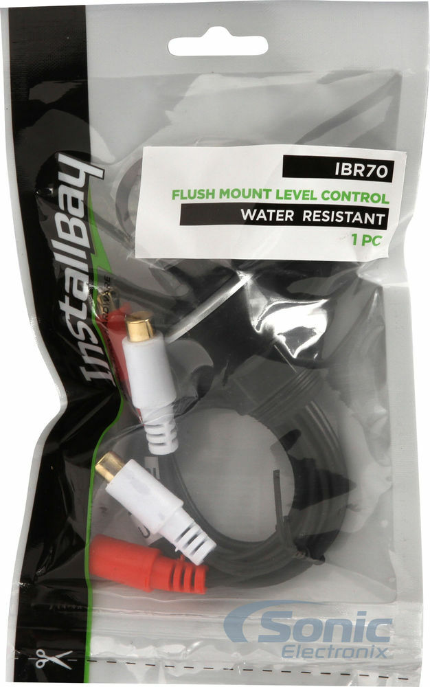 Install Bay IBR70 Flush Mount Car Audio Amplifier Remote Level Control Knob