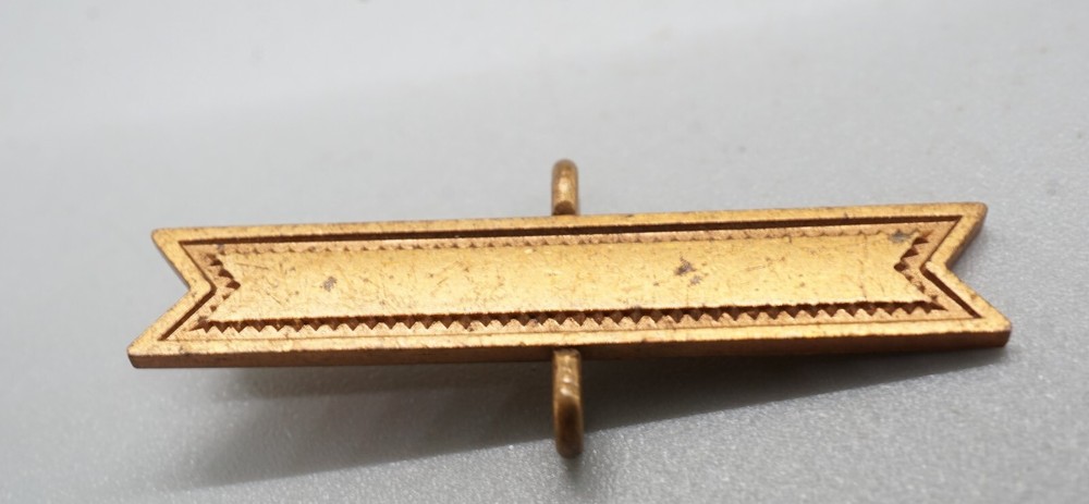 Pre-WWI Army Marksman Brass Hanger Bar GREAT SHAPE