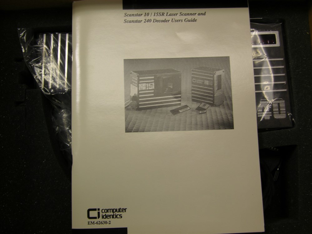 Computer Identics Scanstar 240 Decoder and Scanstar 10 Laser Scanner New in Box