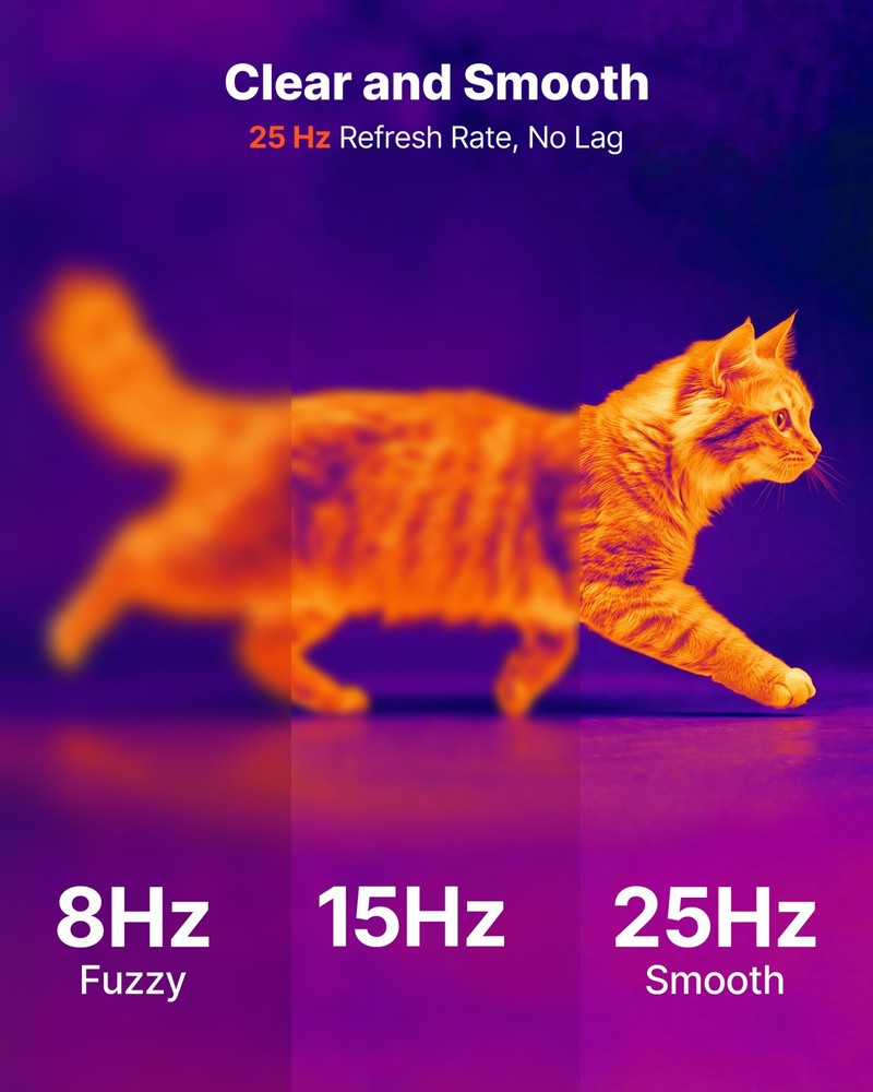 VEVOR Thermal Imaging Camera for Android 512x384 Super Resolution Thermal Imager