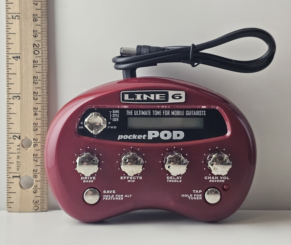 Line 6 Pocket POD - Excellent Condition - UNTESTED - Portable Amp Modeler & FX