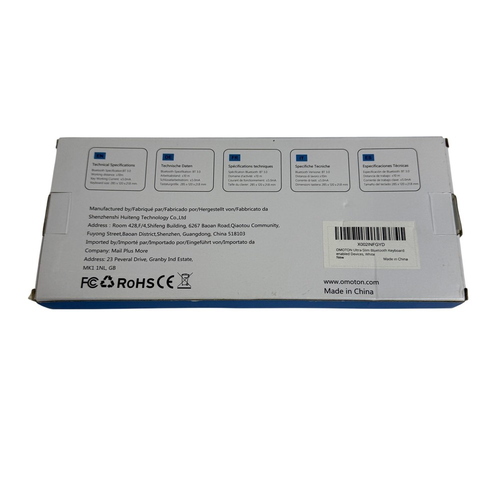 Omoton KB066 Wireless Bluetooth Keyboard.