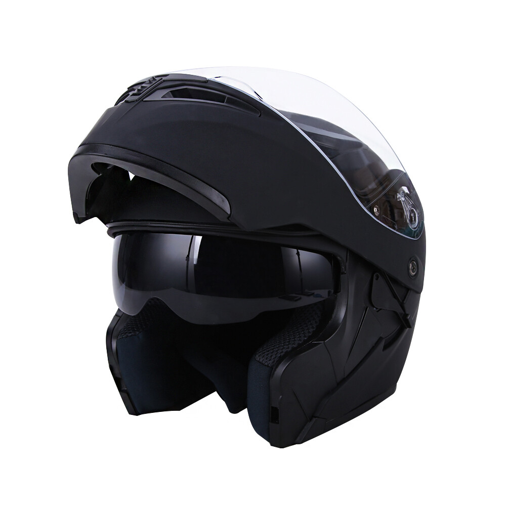 Dual Visor Bluetooth / LED Modular FullFace Motorcycle Helmet M~2XL Intercom DOT