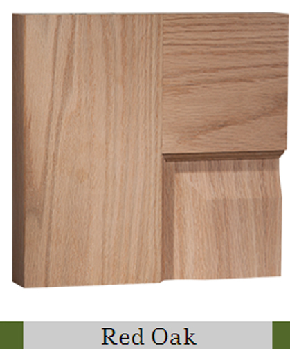 4 Panel Craftsman Raised Panel Red Oak Stain Grade Solid Core Interior Doors