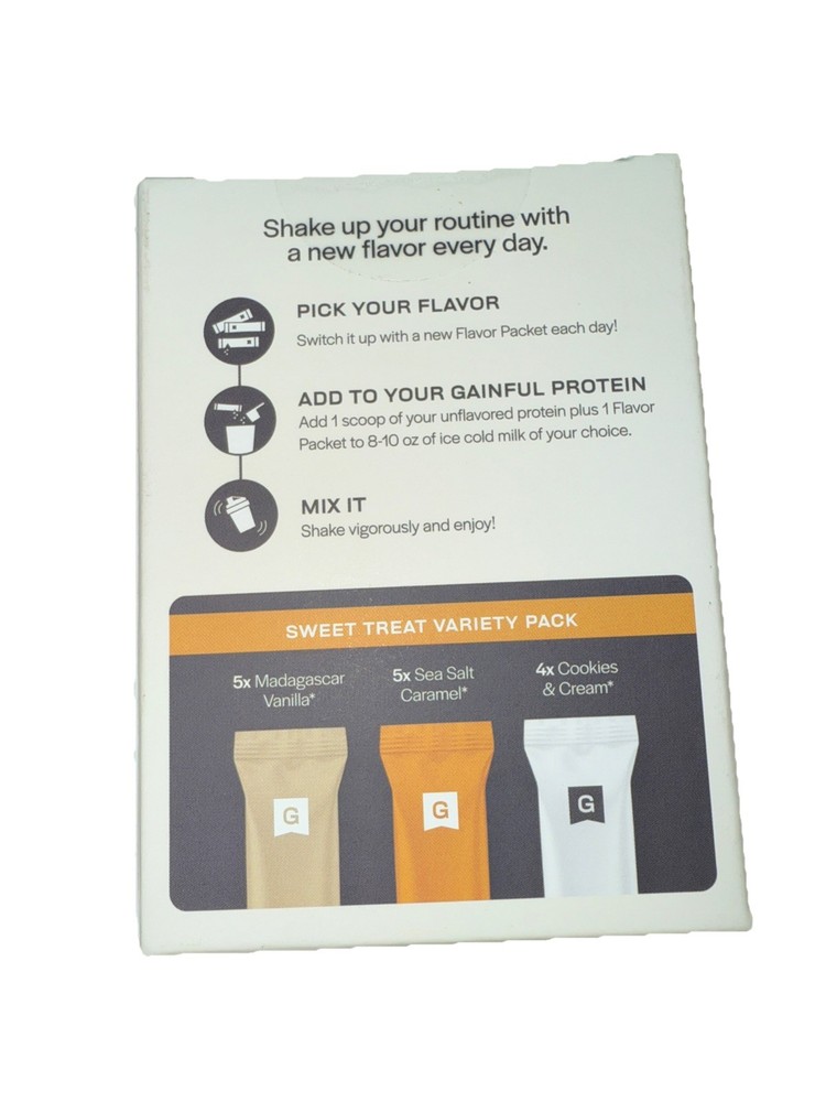 Gainful Flavor Packets 14 Packets Exp 2/27 new