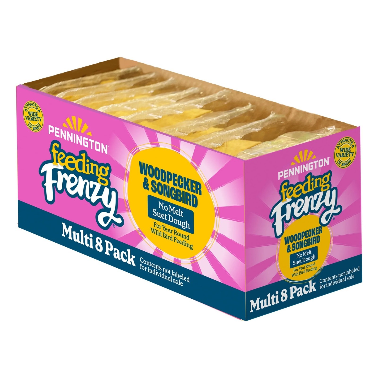 Pennington Feeding Frenzy No-Melt Suet Dough Woodpecker & Songbird Suet Cakes fo