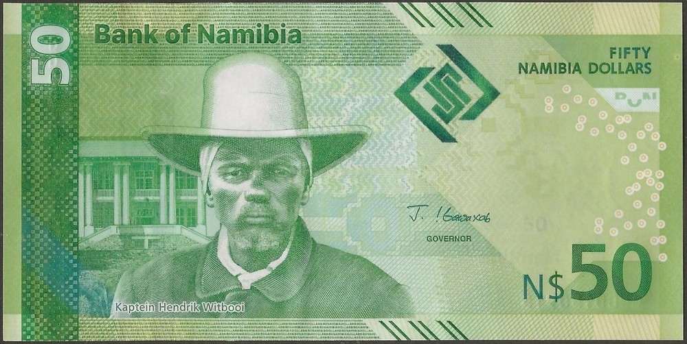 NAMIBIA P22 B222 50 DOLLARS 2025 G PREFIX @ EBS