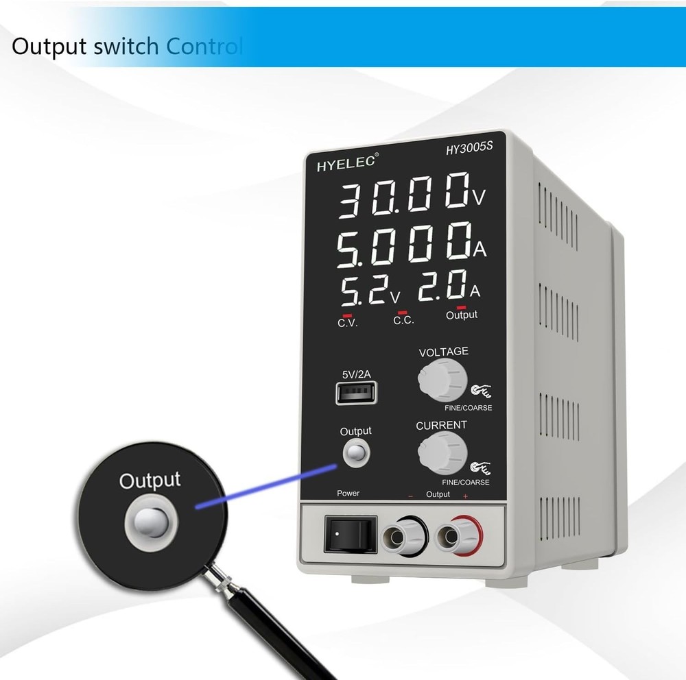 DC Bench Power Supply Variable ,Adjustable Switching Regulated