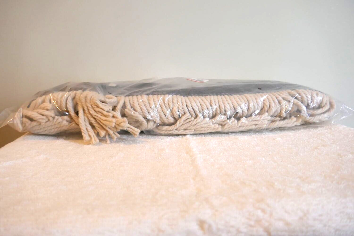 Tough Guy 1Tzf5 48 In L Dust Mop, Slide On Connection, Cut-End, Gray/White,