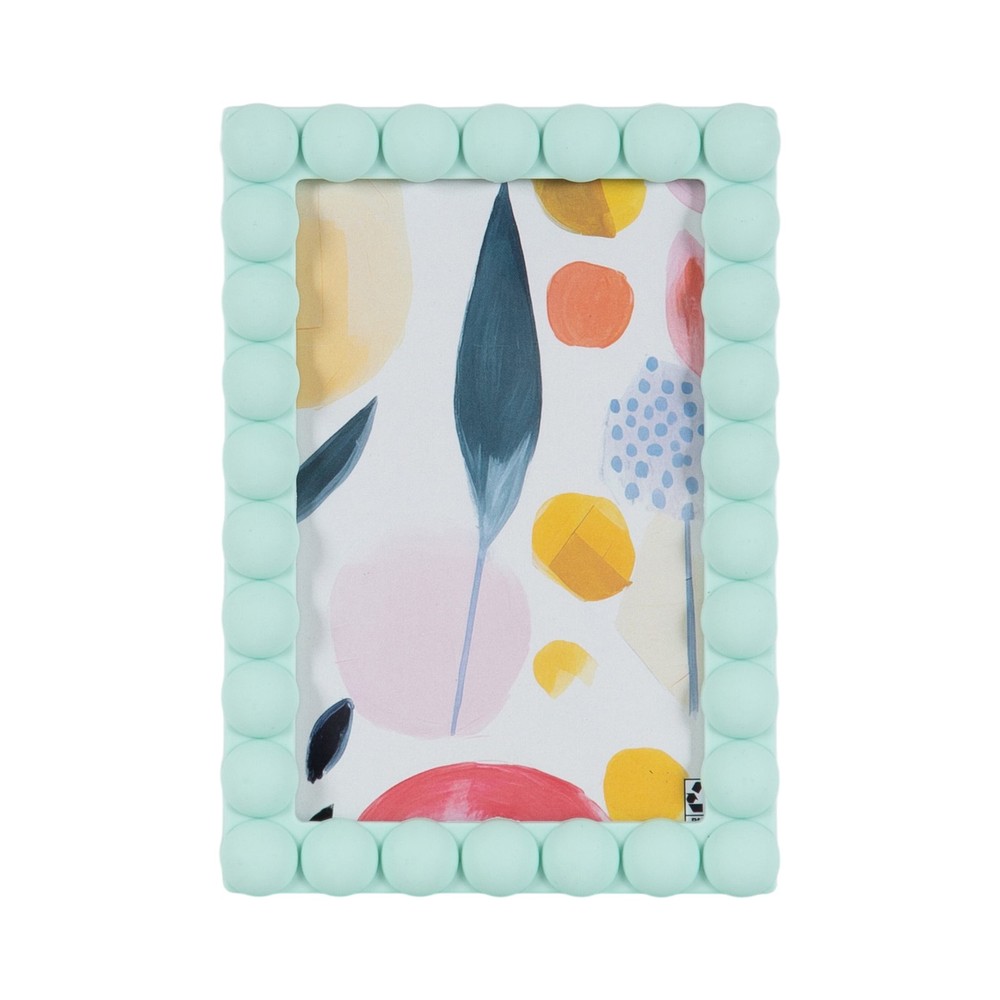 (3 pack) 4x6 Beaded Mint Decorative Tabletop Picture Frame