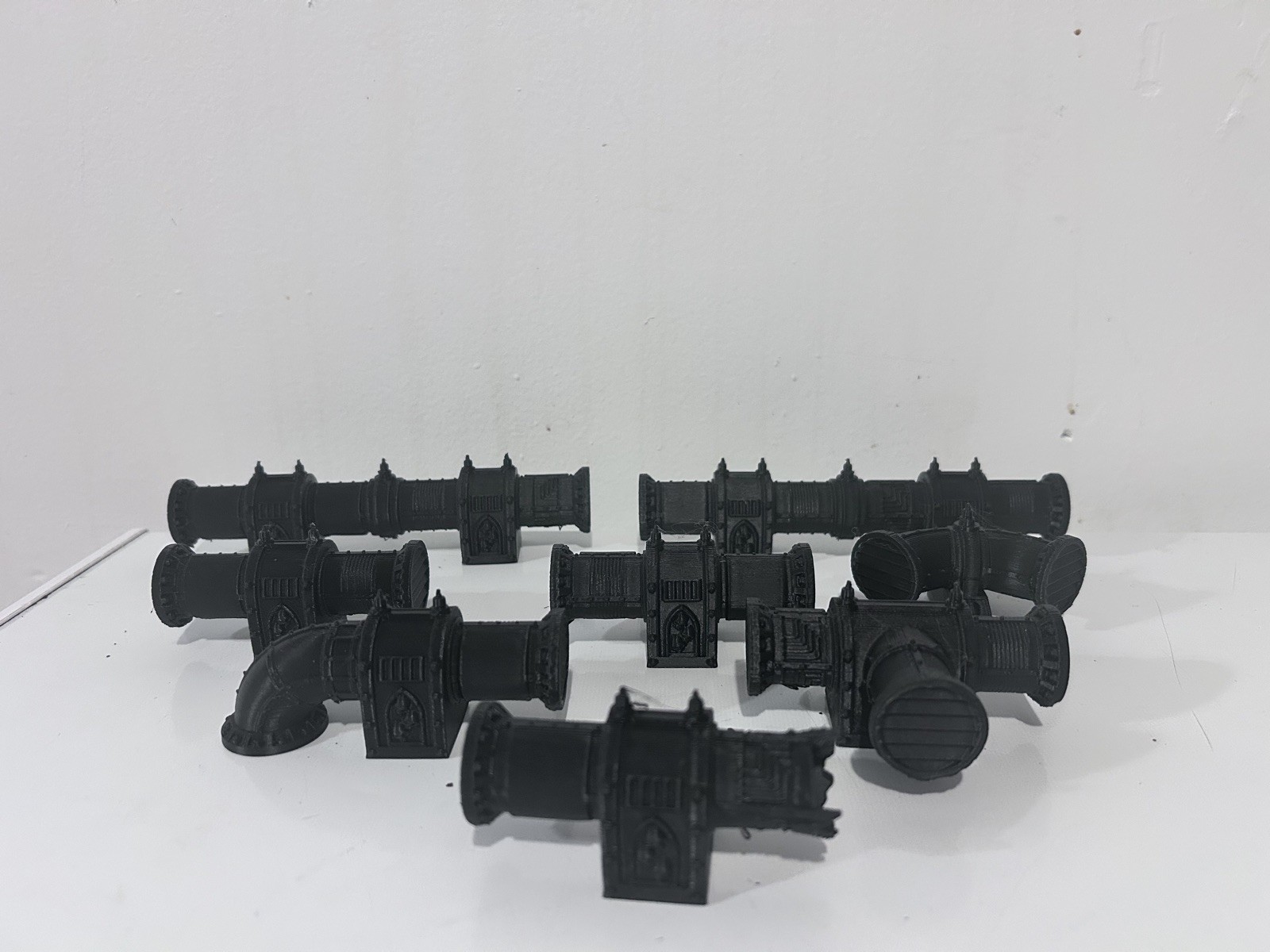 WARHAMMER 40K, NECROMUNDA, SCENERY TERRAIN FACTORY PIPE SYSTEM