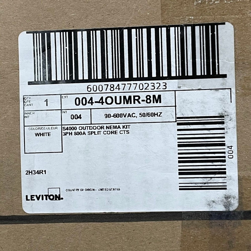 LEVITON 4OUMR-08M Modbus Meter Kit 3-Phase 3W/4W
