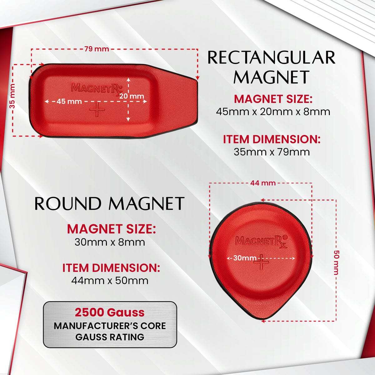 MagnetRX Biomagnetic Therapy Magnets Kit (16 Small Mixed Units )