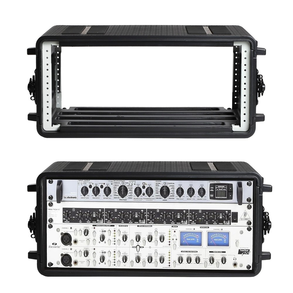 4U Rack Case 10.2" Rackmount Flight Cases Microphone Cases Utility Road Trunk