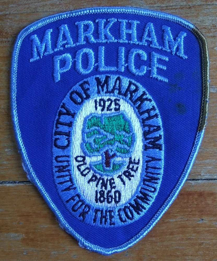 Vintage Markham ~ Illinois ~ Embroidered Shoulder Patch Unity for the Community