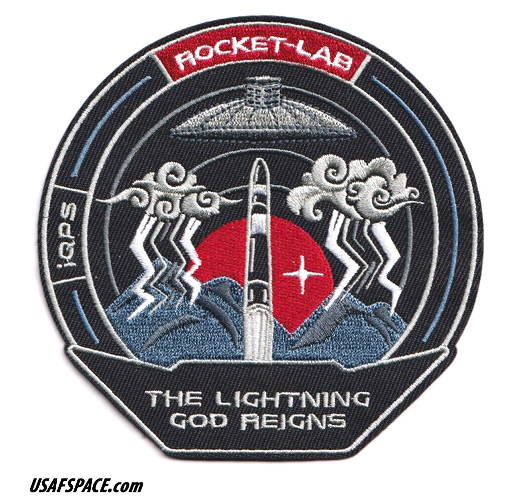 Authentic ROCKET LAB 59 'The Lightning God Reigns' SATELLITE SPACE Mission PATCH
