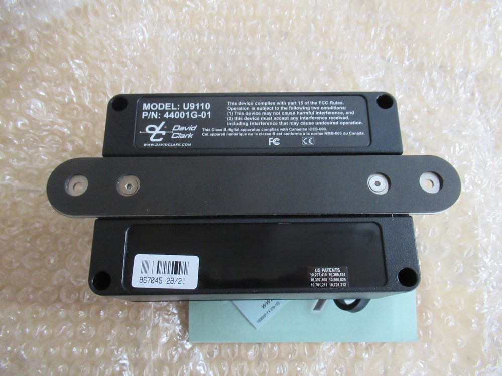 David Clark 44001G-01 U9110 Digital Intercom Headset Station
