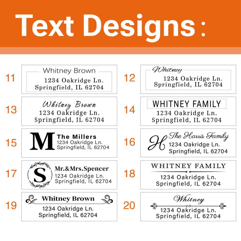 Custom Address Labels on Roll Wedding Invitation Return Address Stickers