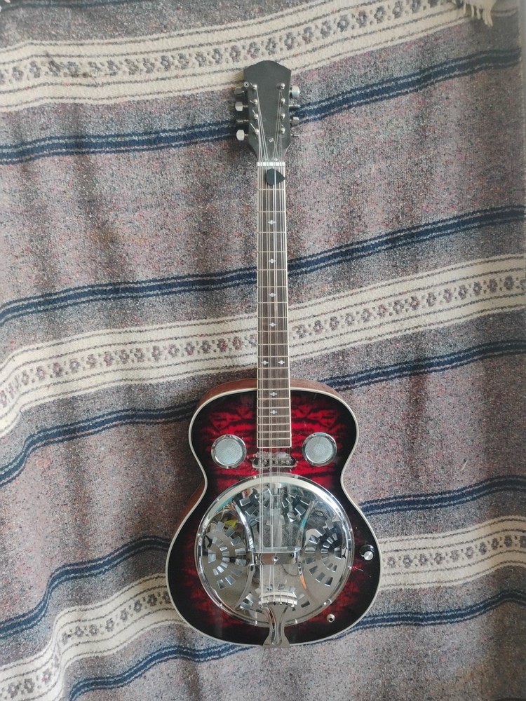 Temu Dobro Converted To Octave Mandolin 8 String. G-D- A-E With PU