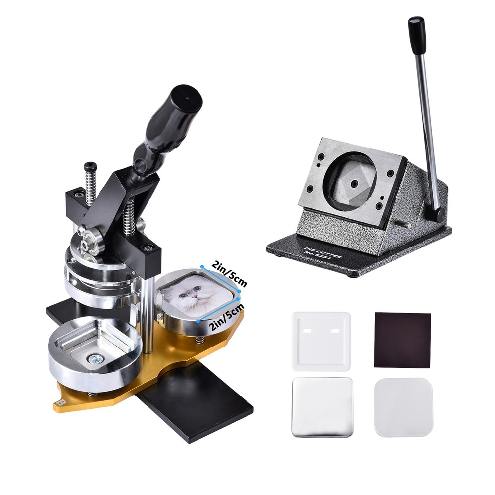 2x2" Magnet Maker Machine DIY Magnet & Button Maker Kit - Badge Press Tool