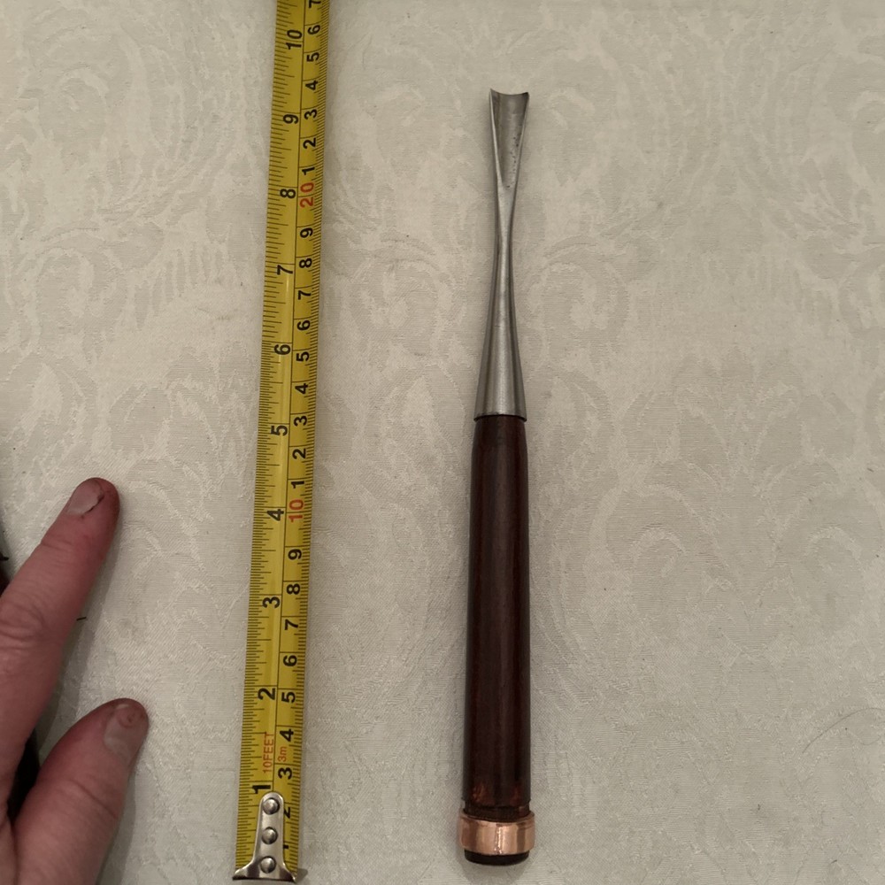 Custom Forged Long Neck Socket Gouge Chisel # 7 / 15mm New Guaranteed Sharp
