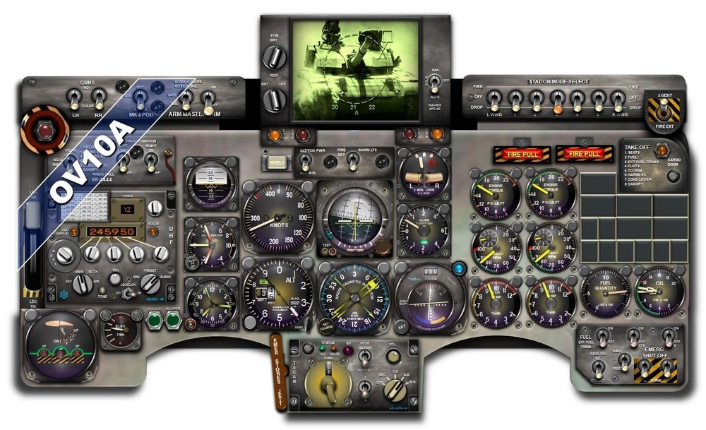 OV10 BRONCO COCKPIT instrument panel CDkit