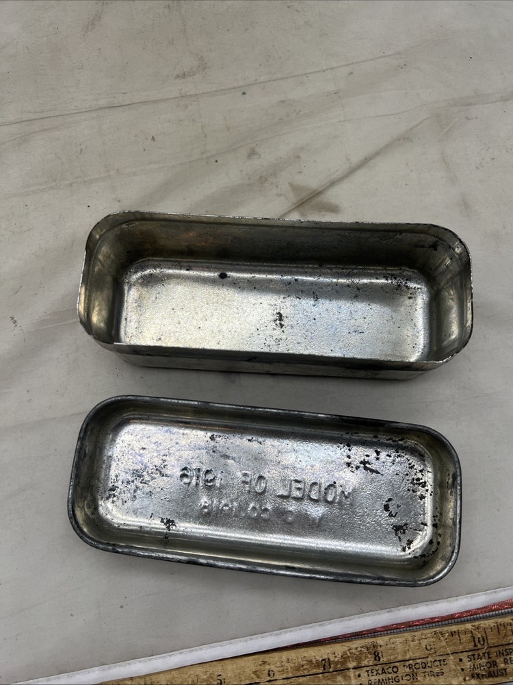 WW1 US Model 1916 Bacon Ration Tin 1918 Dated (FF980
