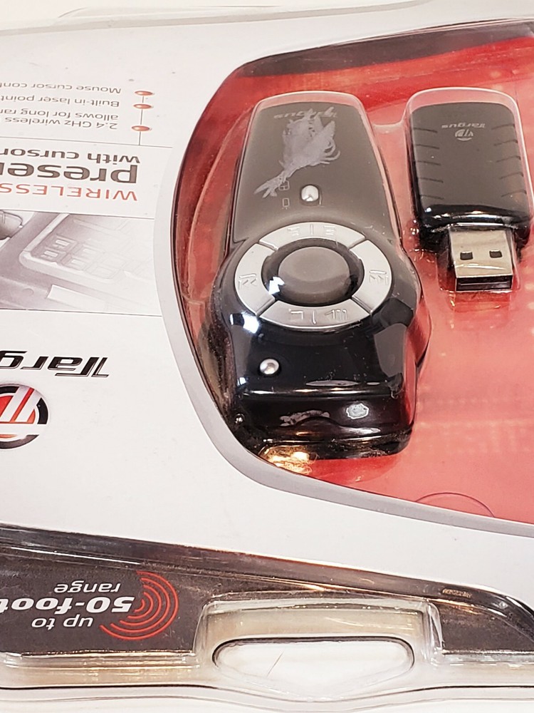 Targus Wireless Presenter With Cursor Control Built In Laser Pointer
