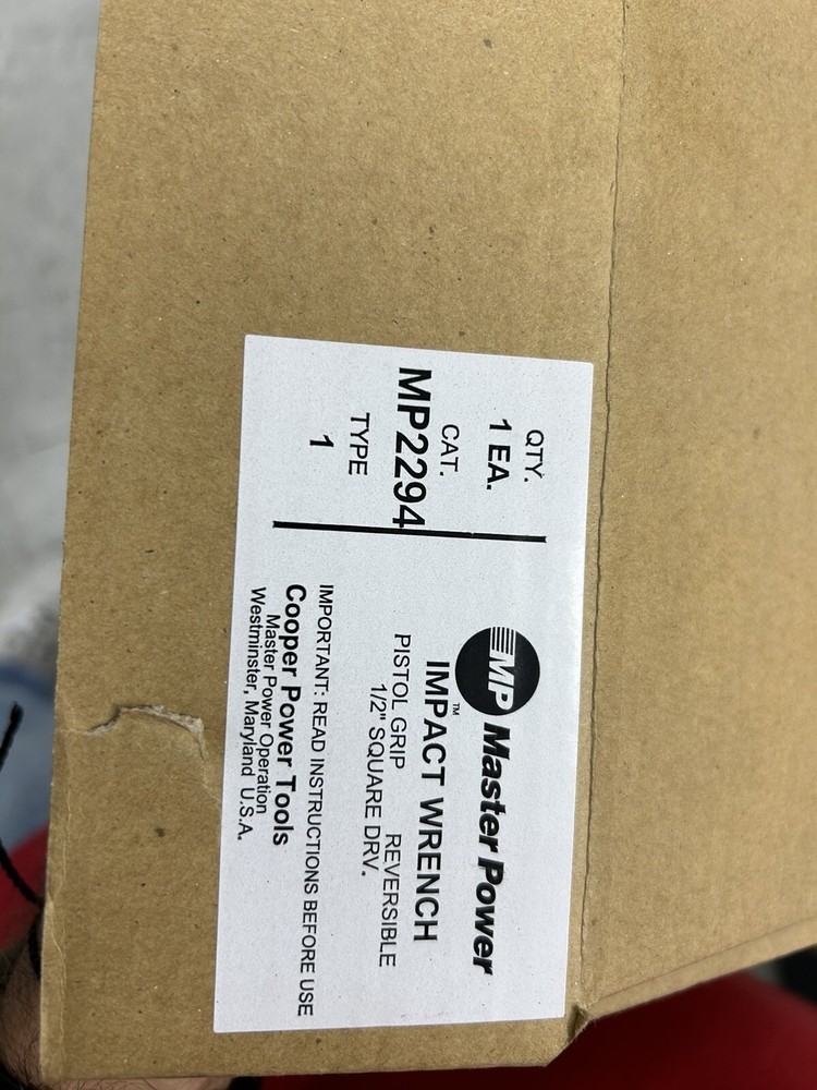 Master Power MP2294 1/2” Impact Nutrunners