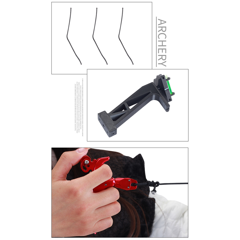 Compound Bow Release Aid Training Device with Level Bubble Hunting Trainer