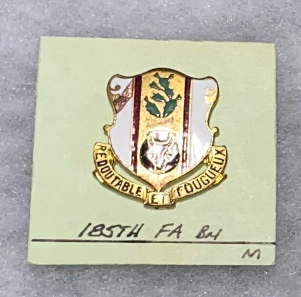 WWII 185th Field Artillery Battalion DI PB