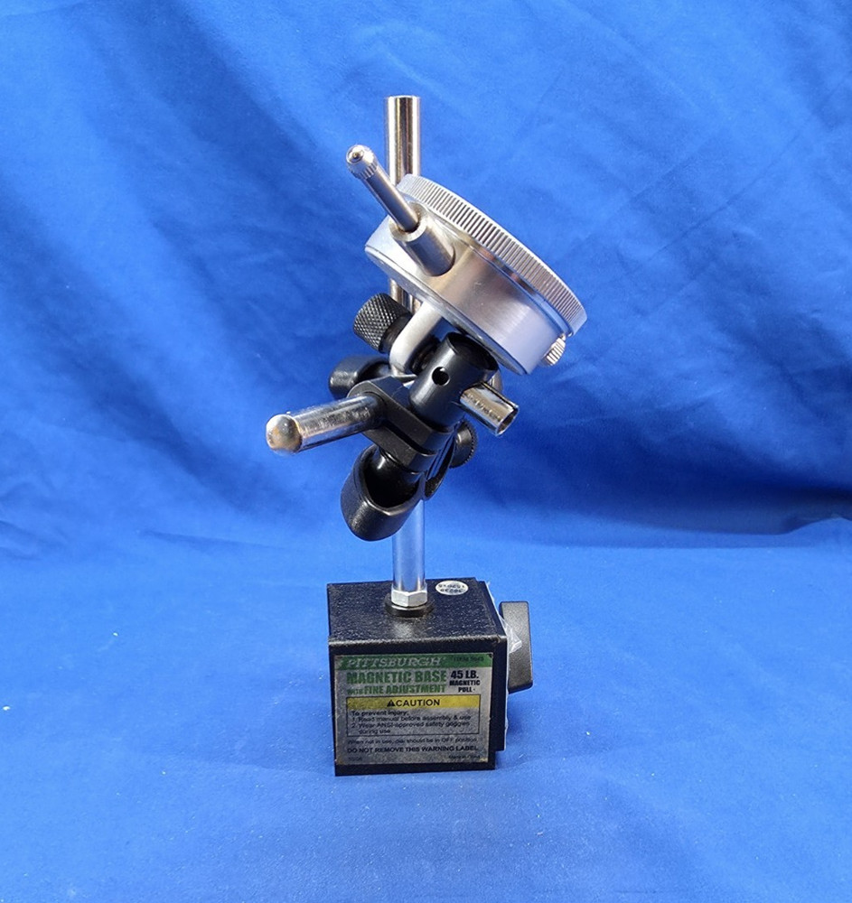 Pittsburgh Magnetic Base w/ Fine Adjustment 5645 45 lb Pull