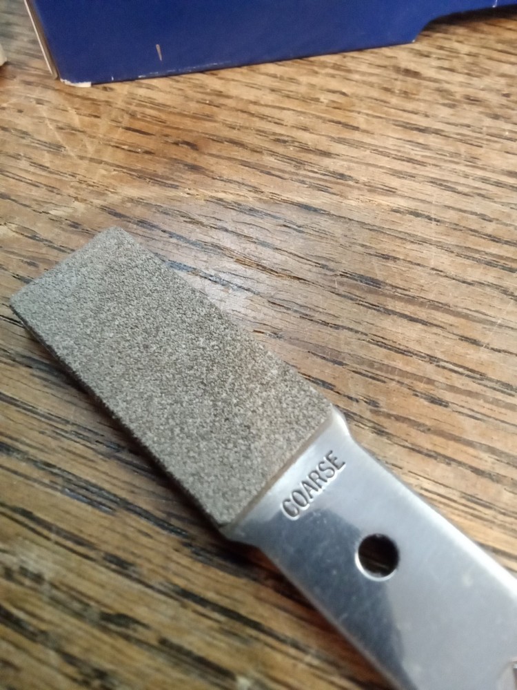 Quad Grit Sharpening Stone File Tool Sharpener for Knife Coarse, Medium, Fine