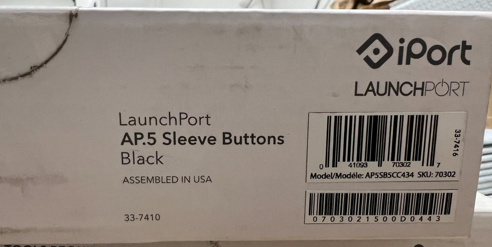 iPort LaunchPort AP.5 Sleeve Button Kit Only– Black
