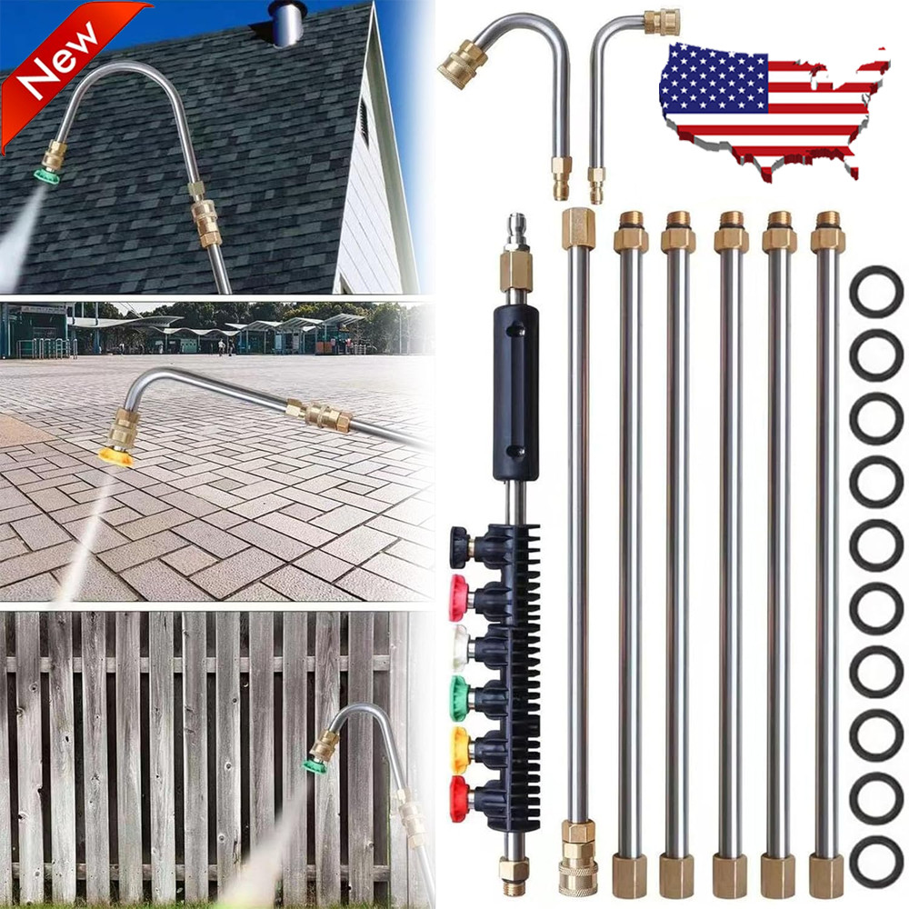 120 inch Pressure Washer Extension Wand, Replaceable Upgraded Power Washer Lance