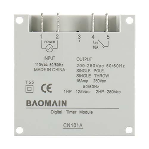 Baomain CN101A AC 110V Digital LCD Power Programmable Timer Time Switch Relay