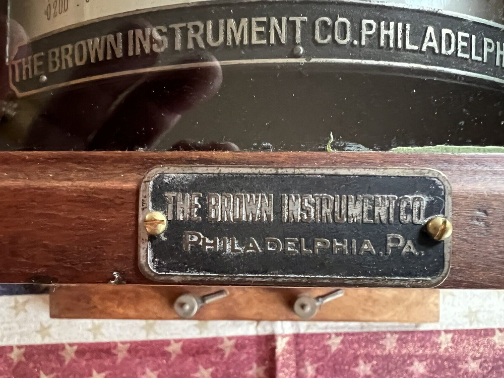 Vintage Brown Electric Pyrometer In Case