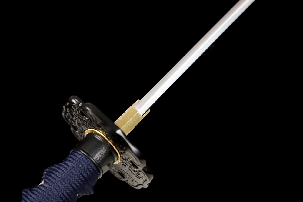 Japanese Tanto Sword Samurai Katana Clay Tempered Sharp Red Saya Razor Sharp