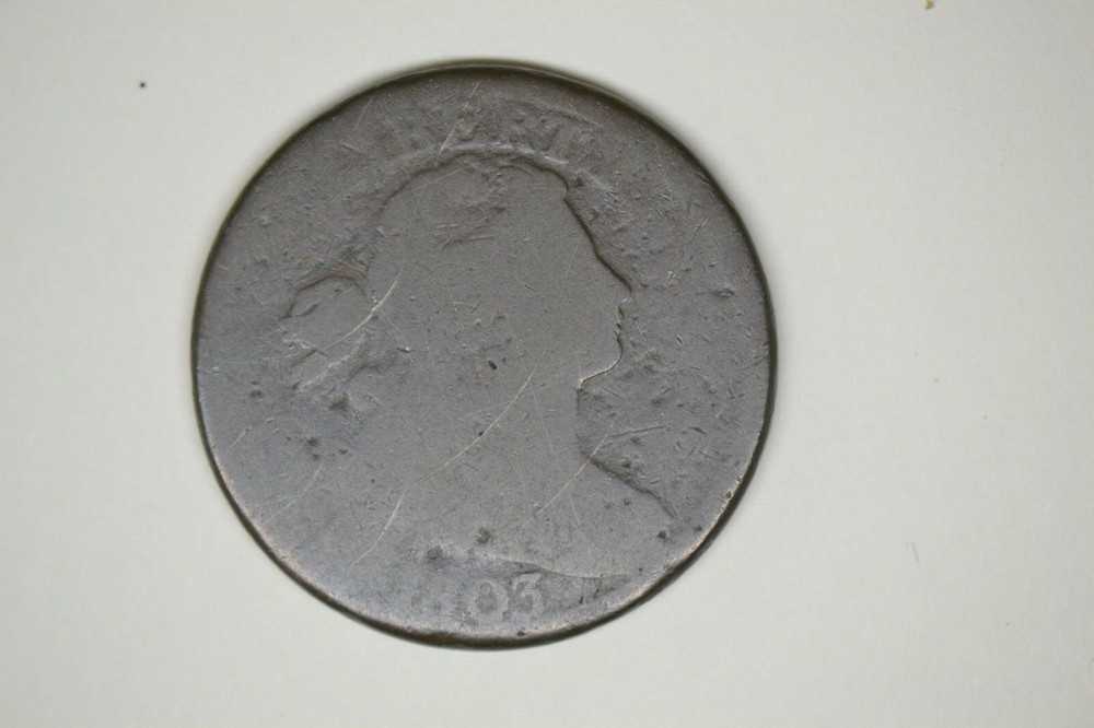 1803 Draped Bust Large Cent- AG/Good with several obverse scratches