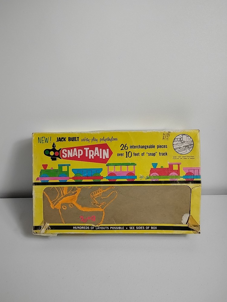 RARE Jack Built Snap Train set Vintage 25 pcs