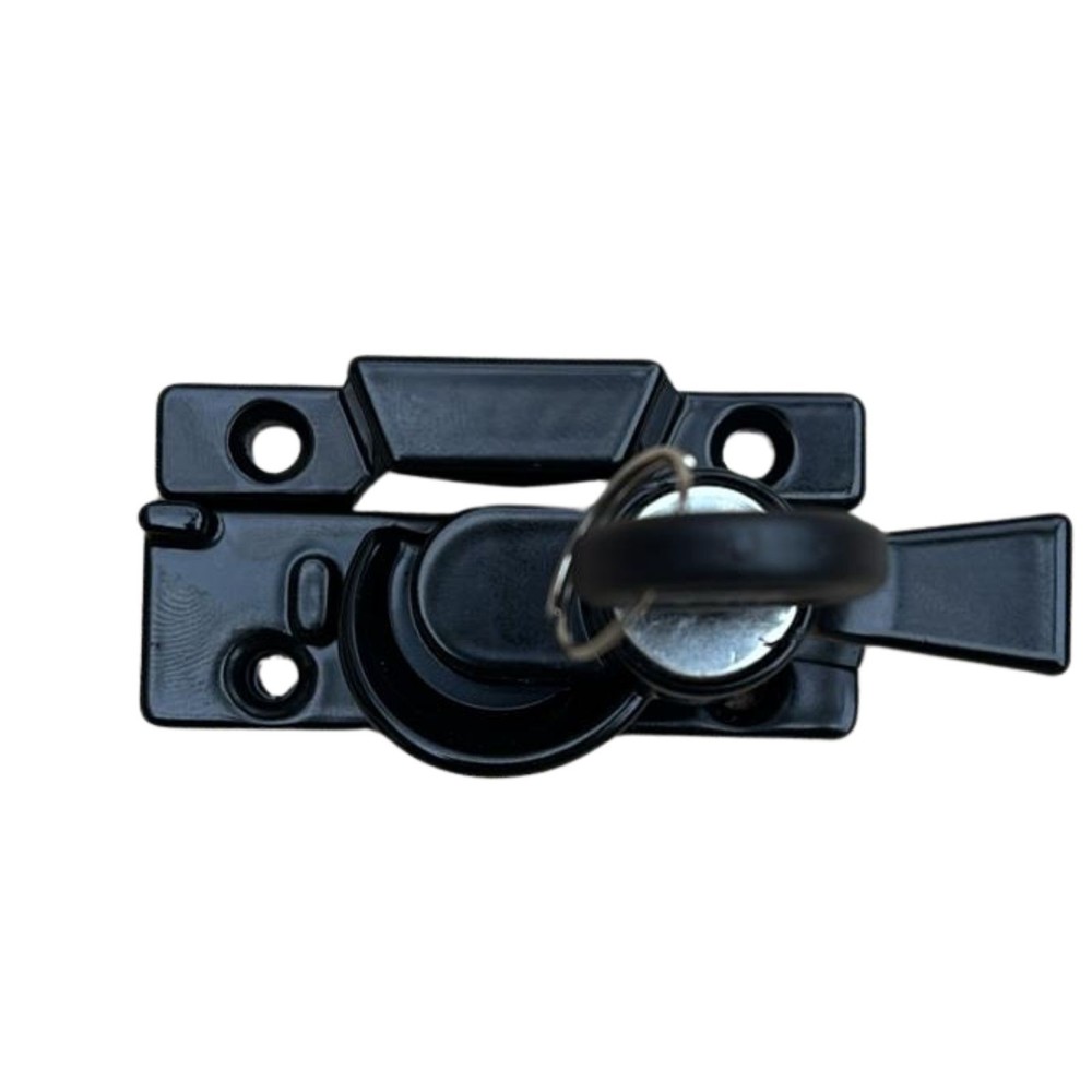 TradeBase Window Black Sash Double Hung Key Lock Wide Base