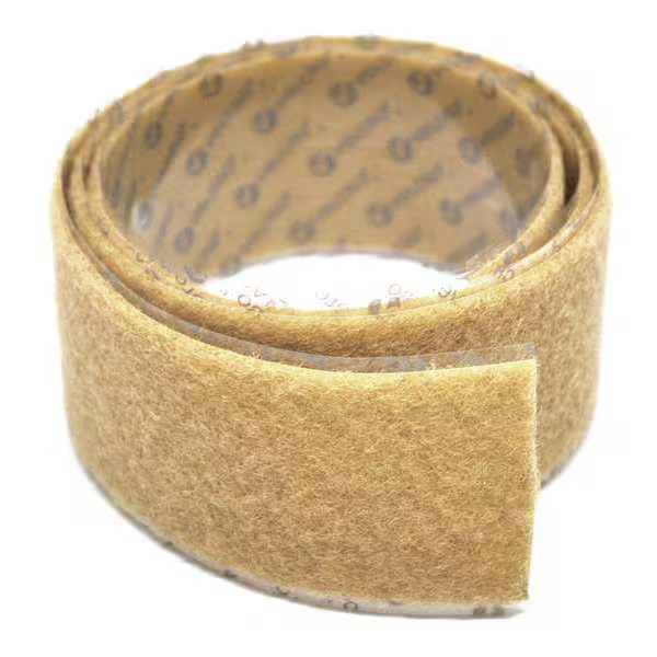 Hook and Loop Brand Hook and Loop Roll, Acrylic Adhesive, 75 ft., 1.00" W, Beige