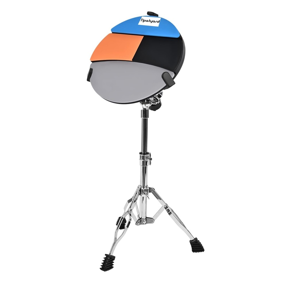 Drum Practice Pad, Drum Pad 12 Inch Silent Practice Pad with 4 Different Play...