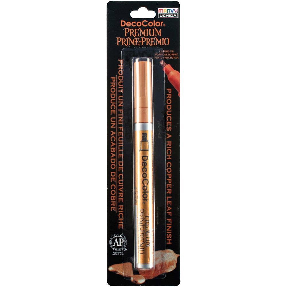 DecoColor, Paint Marker, Premium Copper Ink, Leafing Tip, 2mm, Opaque