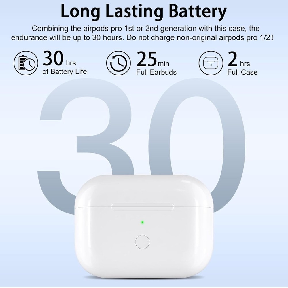 Airpod Pro 1st & 2nd Generation Charging Case Replacement With USB-C Port (Case)