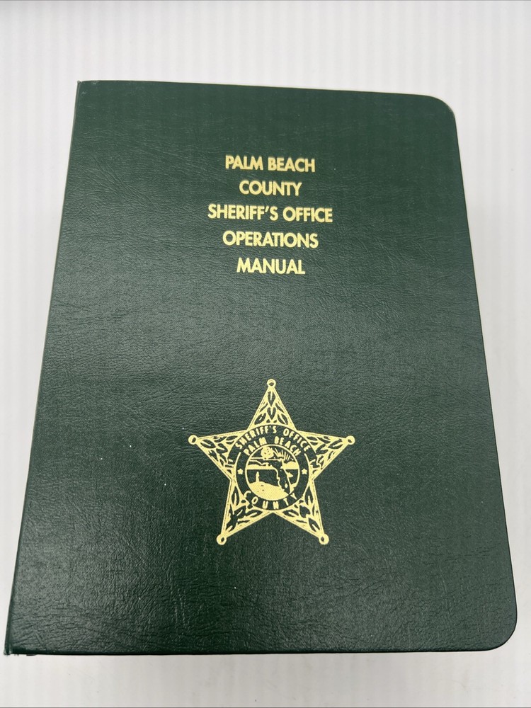 Palm Beach County Sheriff’s Office Operations Manual (J2)