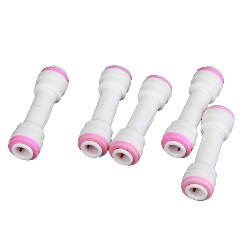 Malida 1/4" RO Water Tube Fitting Check Valve Quick Connect 5 Pack